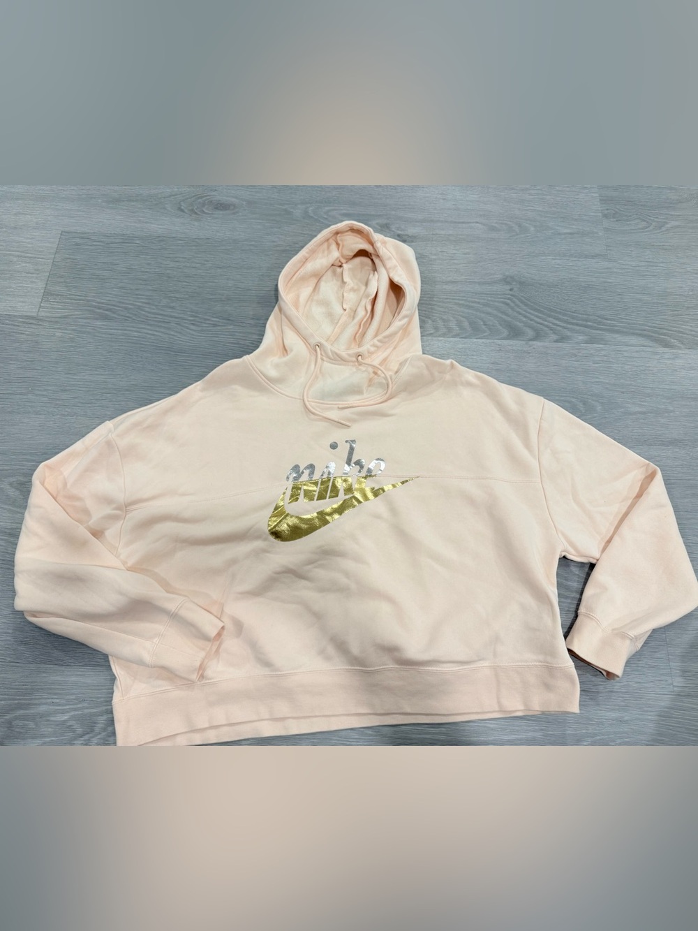 Nike Sportswear Rally Metallic Clash Cropped Hoodie